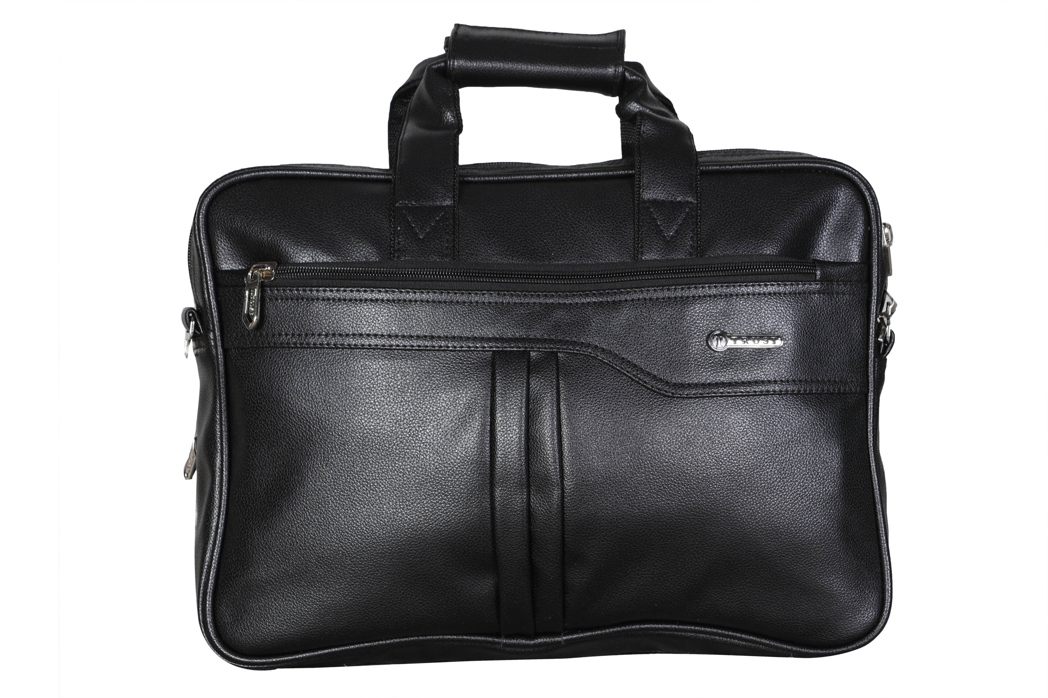     			Trust Black P.U. Office Messenger Bag