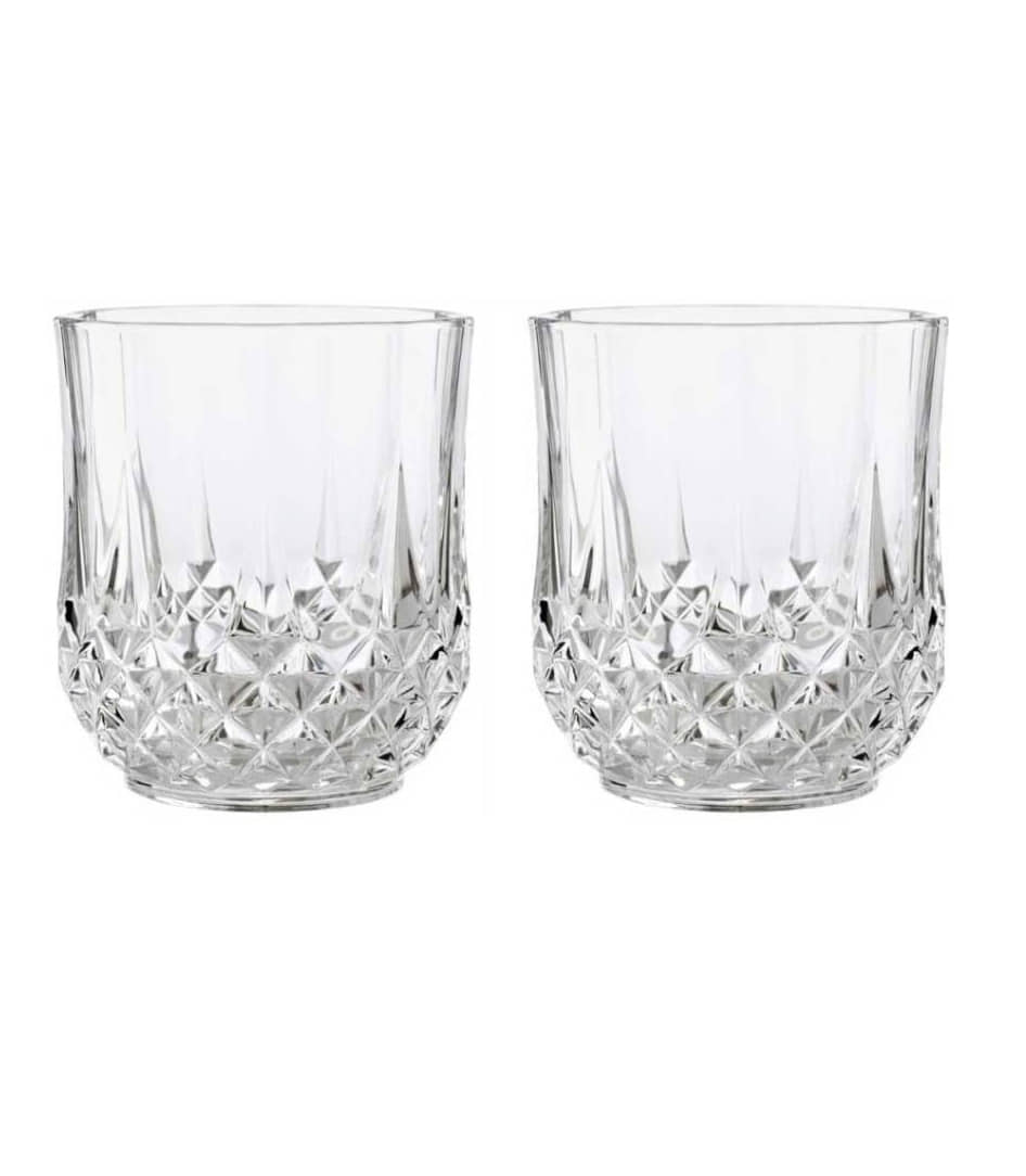 Somil Water/Juice  Glasses Set,  280 ML - (Pack Of 2)