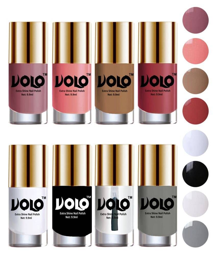 VOLO High-Shine Long Lasting Non Toxic Nail Polish Professional Multi Glossy Pack of 8 79 mL     			VOLO High-Shine Long Lasting Non Toxic Nail Polish Professional Multi Glossy Pack of 8 79 mL