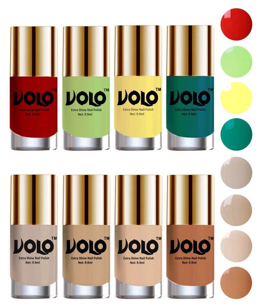 VOLO High-Shine Long Lasting Non Toxic Nail Polish Professional Multi Glossy Pack of 8 79 mL     			VOLO High-Shine Long Lasting Non Toxic Nail Polish Professional Multi Glossy Pack of 8 79 mL