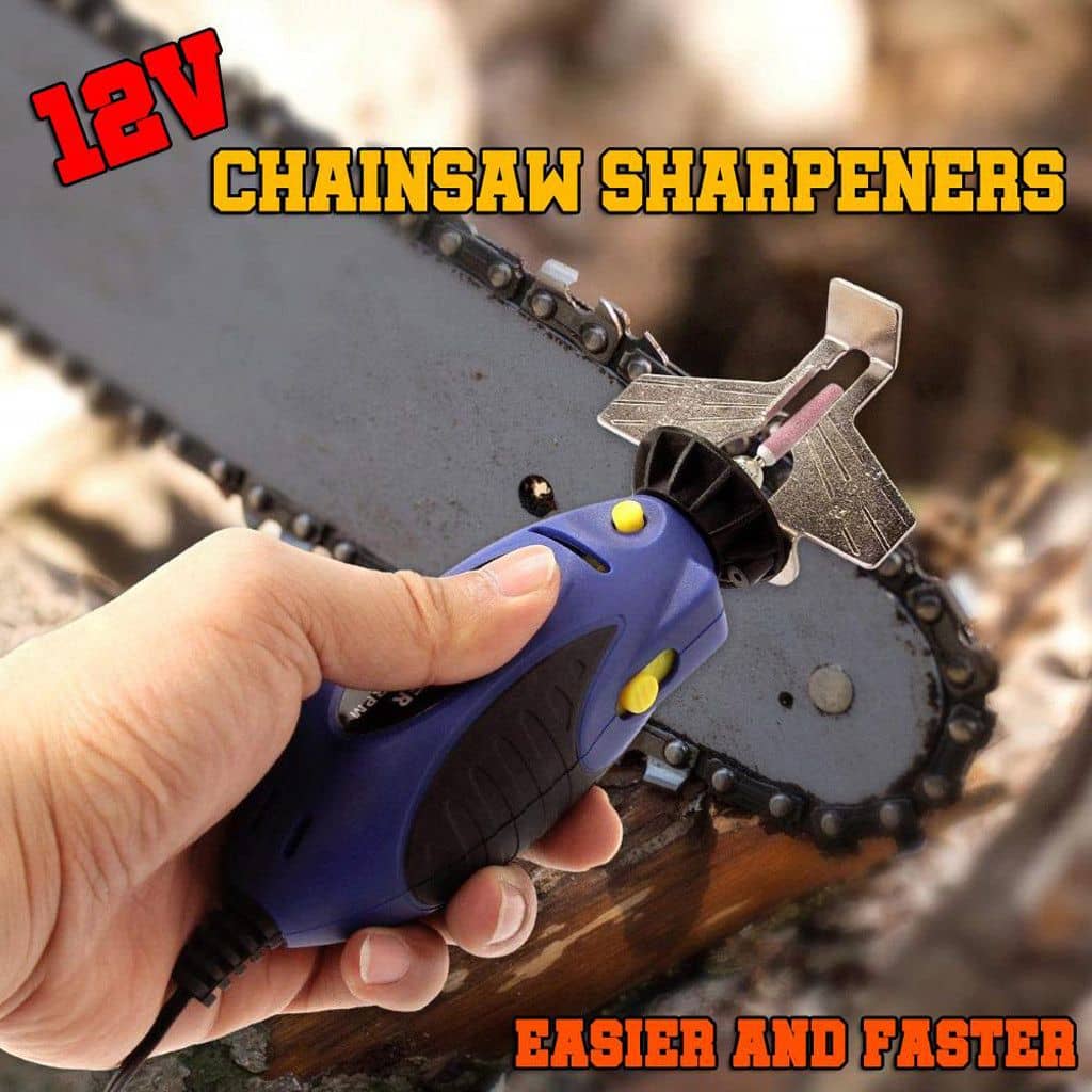 12V Mini Chainsaw Sharpener Electric Grinder Chain Saw Grinder File Pro ...