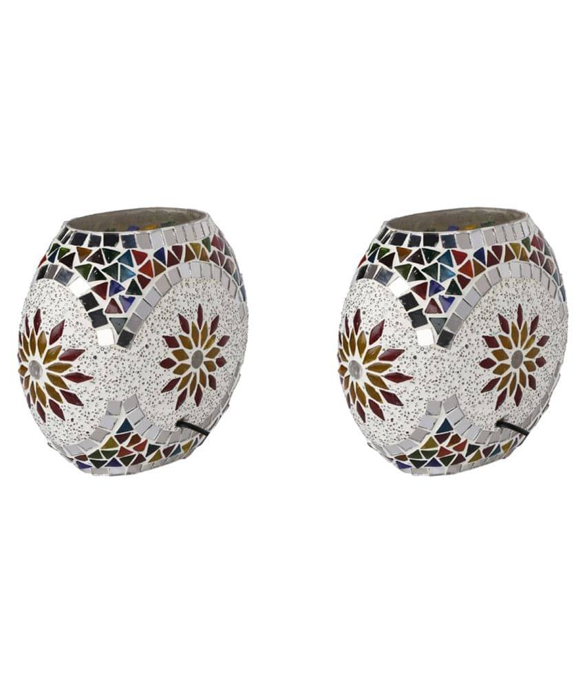 Somil Traditional Glass Table Lamp - Pack of 2 Somil Traditional Glass Table Lamp - Pack of 2