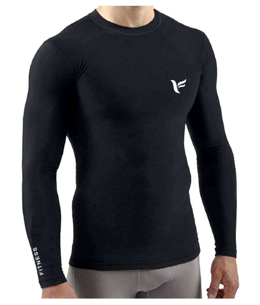 Zexer Men Unisex 100% Polyester Compression T-Shirt Gym and Sports Wear T-Shirt for Men | Body fit Skinny T Shirt for Gyming and Sports