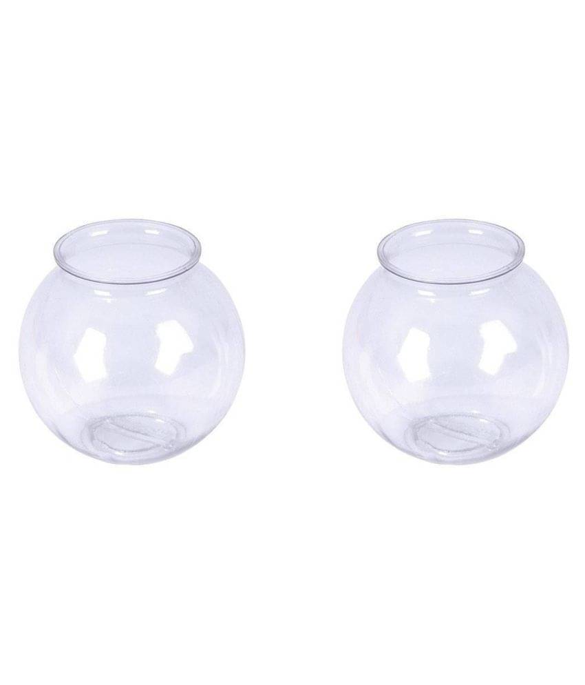 Clear & Transparent Round Glass Fish Pot For Joom View Of 6 Inch Table Top ( Set Of 2 ) Clear & Transparent Round Glass Fish Pot For Joom View Of 6 Inch Table Top ( Set Of 2 )