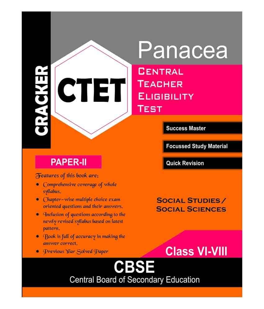 Cracker 'Guide’:- CTET Social Studies/Social Sciences (Paper-II)- Class VI-VIII Cracker 'Guide’:- CTET Social Studies/Social Sciences (Paper-II)- Class VI-VIII