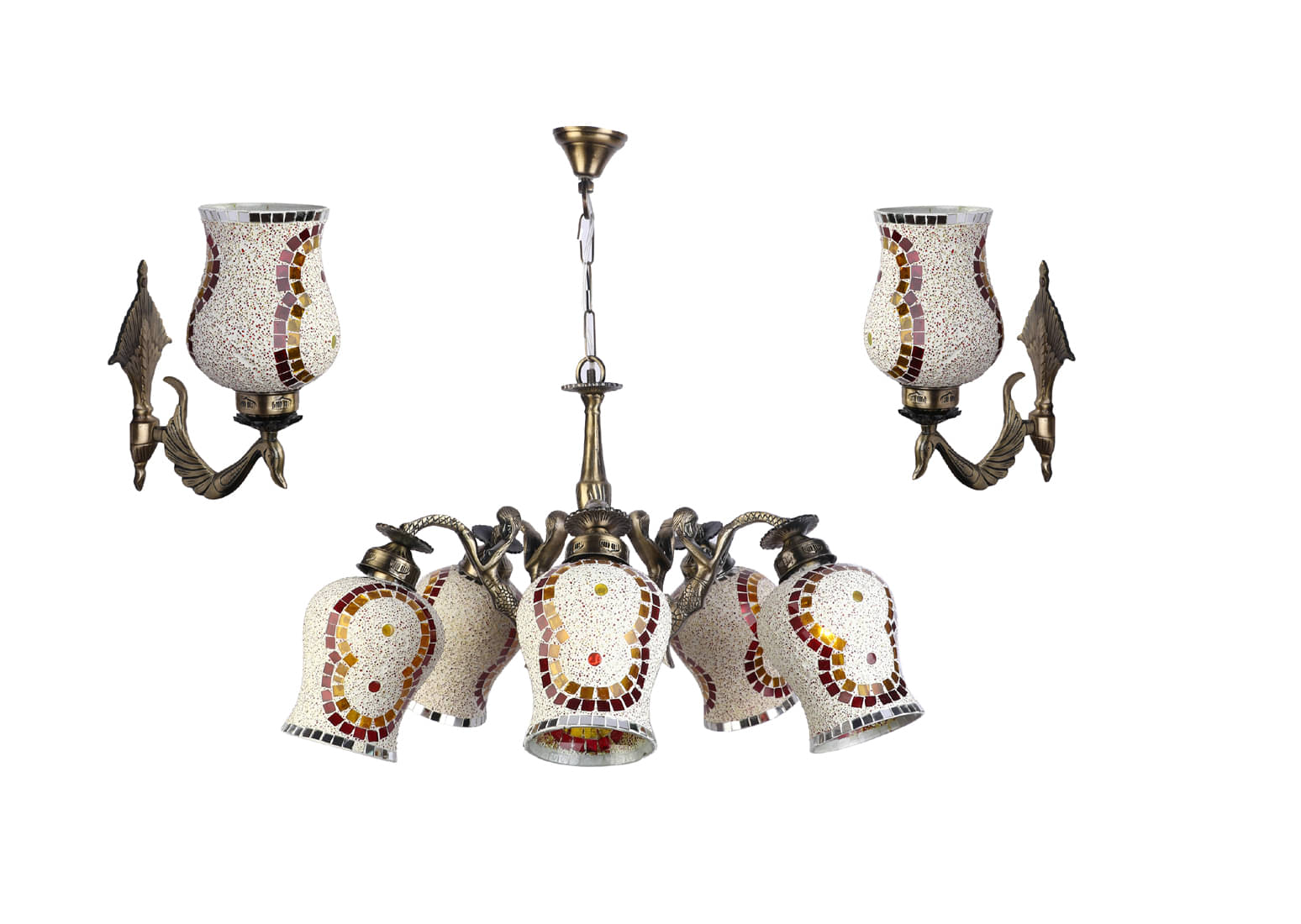     			AFAST Glass Hanging Light Multi - Pack of 3