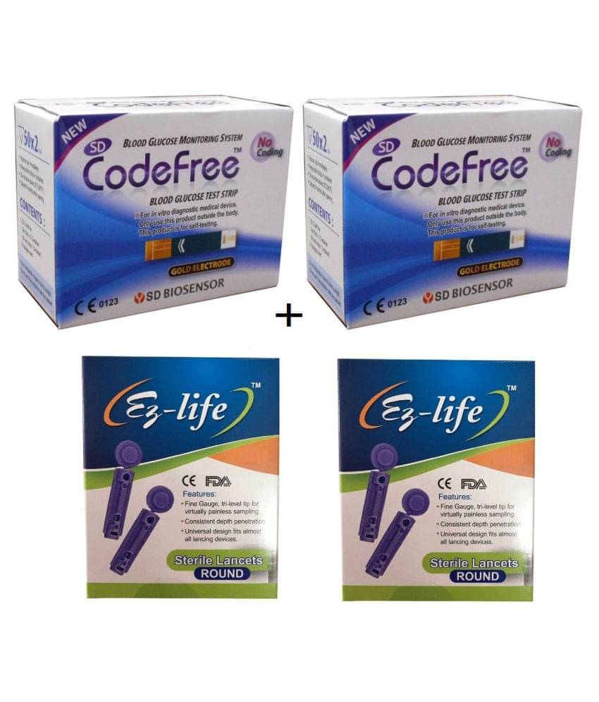     			Sd Codefree 200 Strips + 200 Lancet