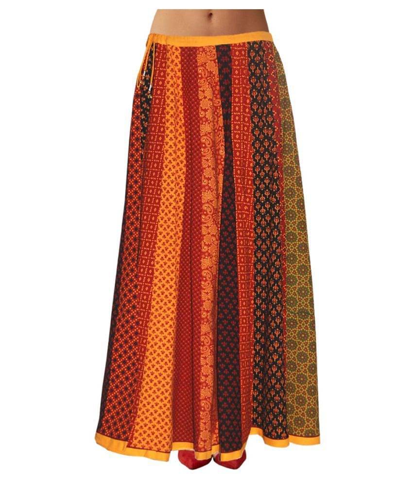 Sttoffa Cotton Straight Skirt - Multi Color Sttoffa Cotton Straight Skirt - Multi Color