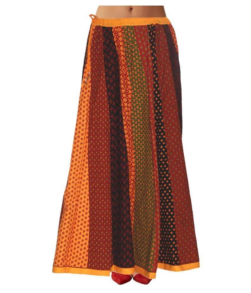 Sttoffa Cotton Straight Skirt - Multi Color Sttoffa Cotton Straight Skirt - Multi Color