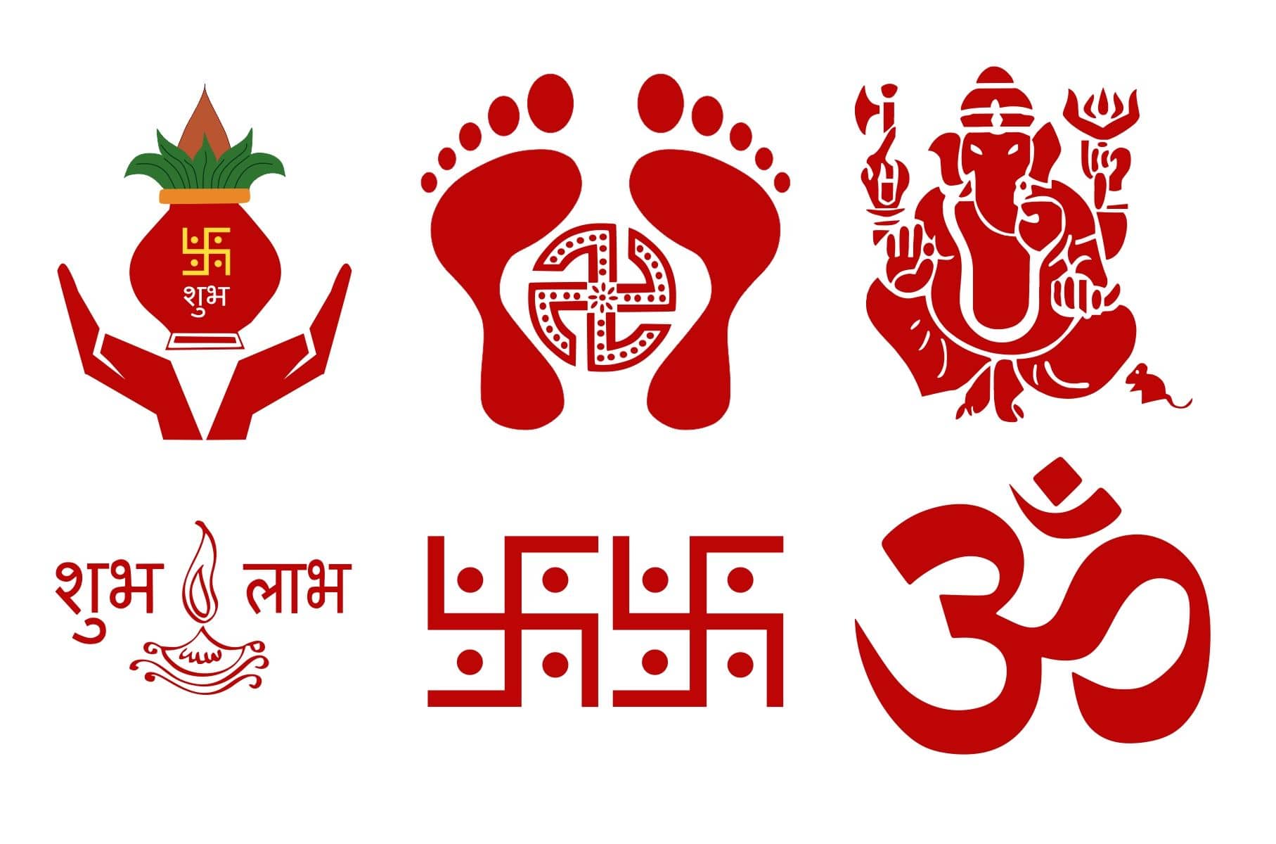 Decor Villa DIWALI COMBO Festive Sticker ( 35 x 58 cms )