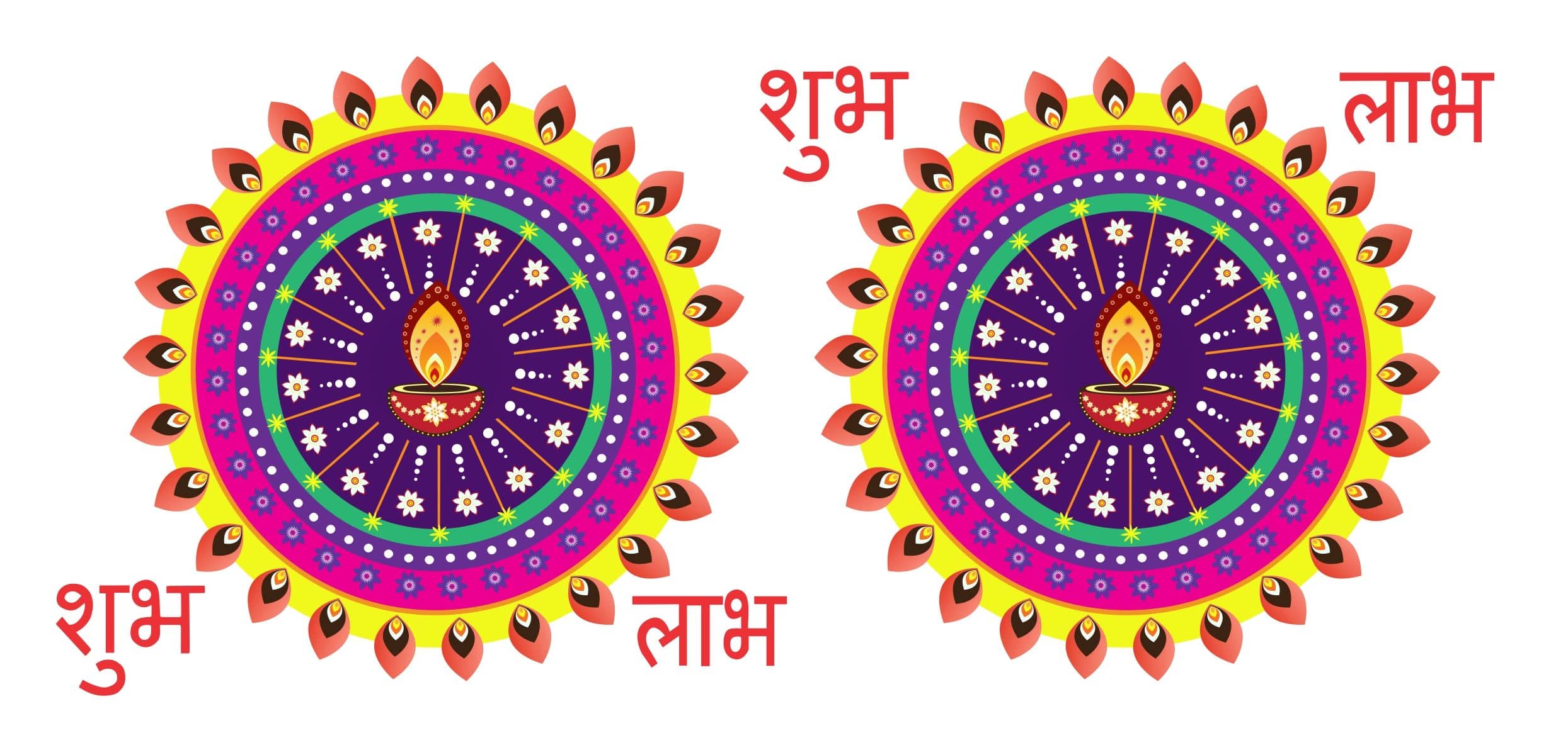 Decor Villa RANGOLI Festive Sticker ( 40 x 48 cms )