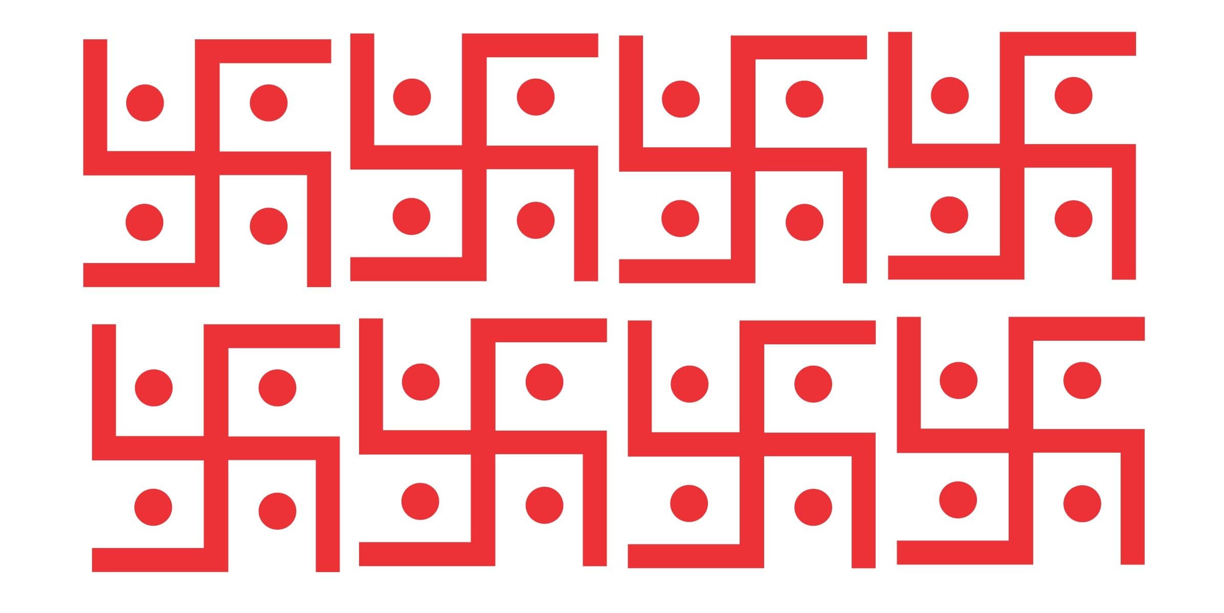 Decor Villa Swastik Festive Sticker ( 12 x 12 cms )