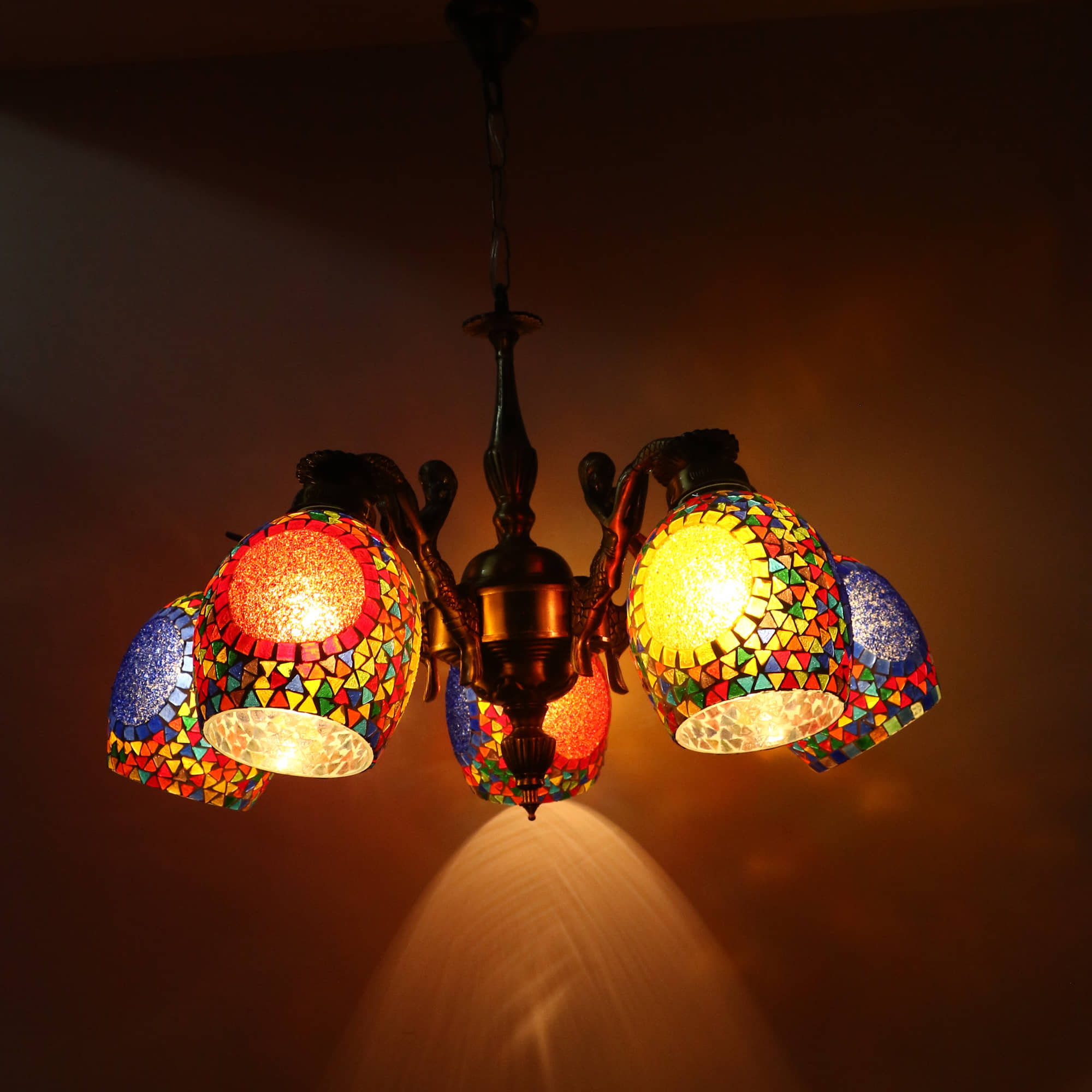 AFAST Glass Decorative Hanging Light Multi - Pack of 1