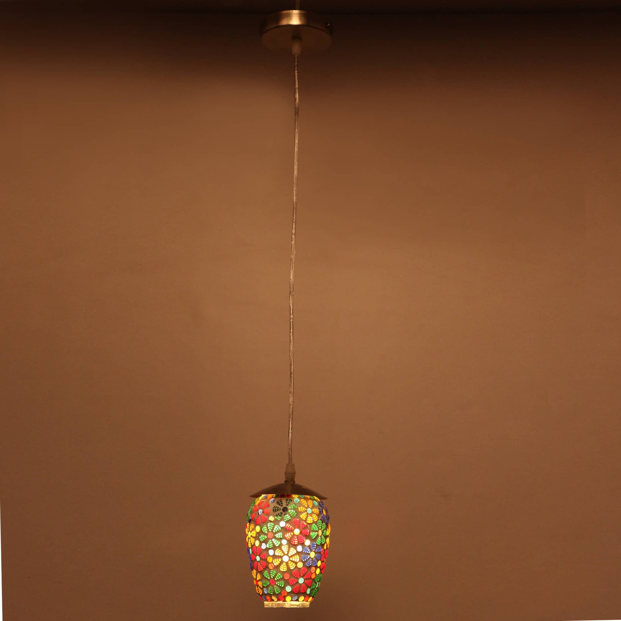 AFAST Glass Decorative Hanging Light Multi - Pack of 1