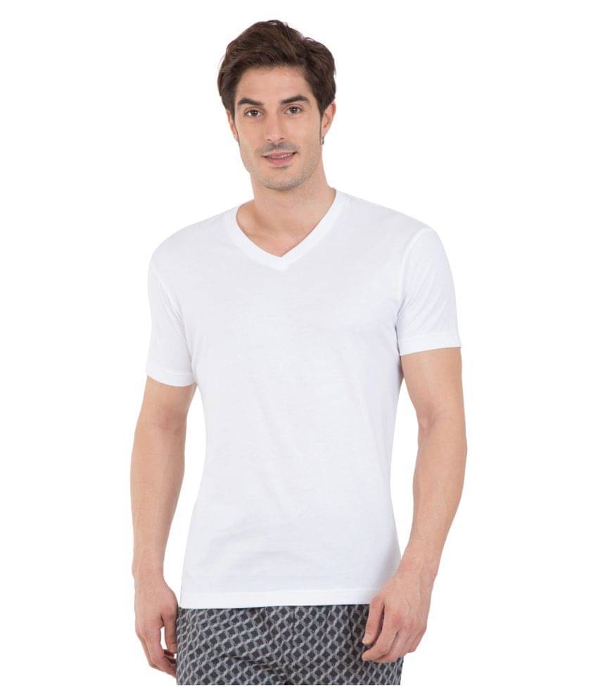     			Jockey White T Shirts