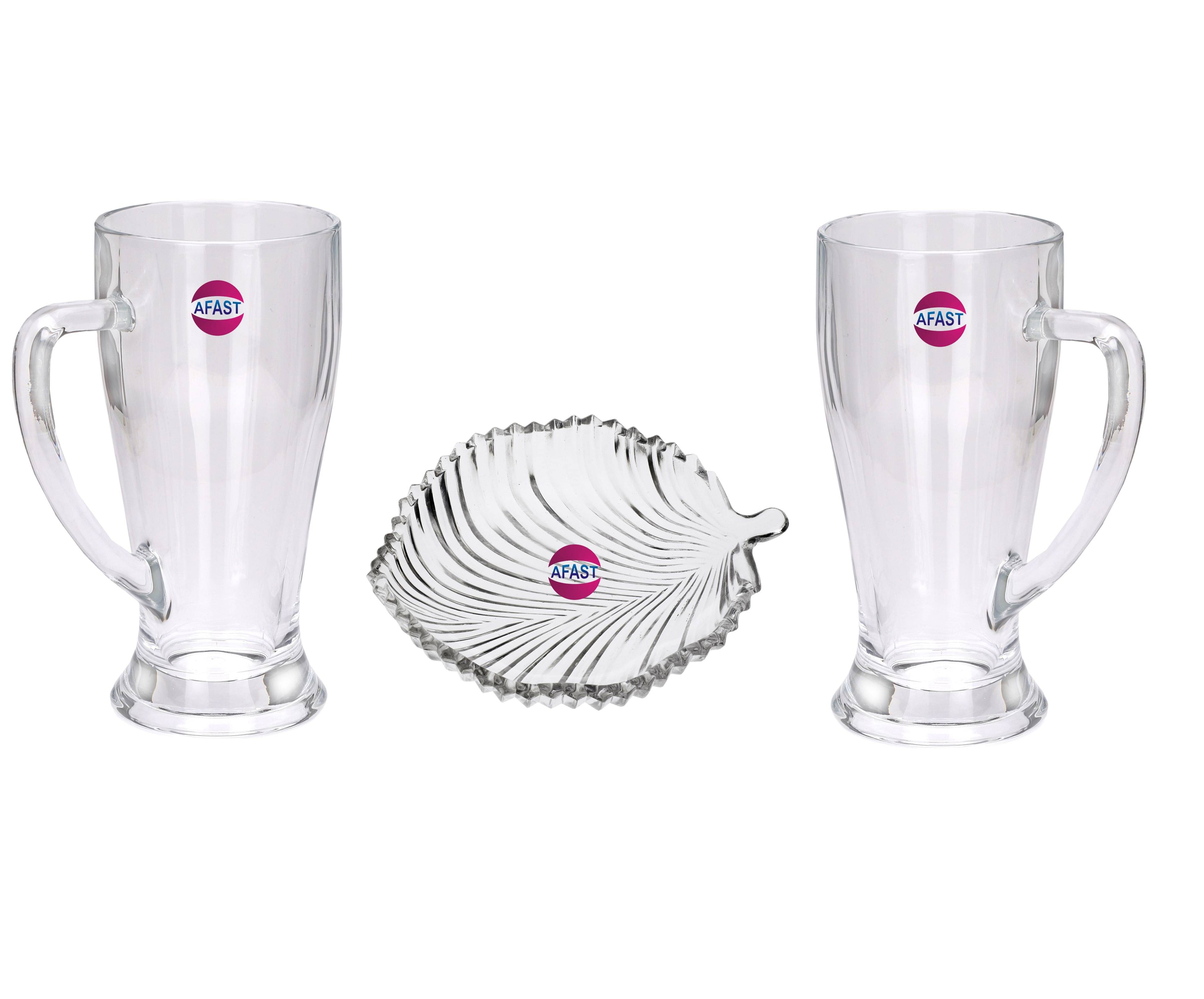     			Somil Glass GlassPlate, Transparent, Pack Of 3, 240 ml