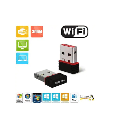     			Terabyte Wifi Dongle 300Mbps Wi Fi 2.4Ghz USB Adapter