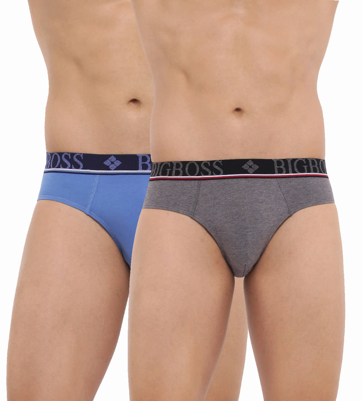 Dollar Bigboss Men's Pack of 2 Shuffle Intellisoft Cotton Modal Solid Brief (Colour May Vary)