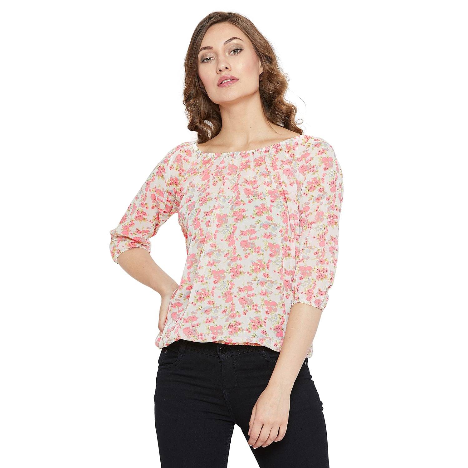 Purys Women's Polyester Regular Top ( Multicolor ) Purys Women's Polyester Regular Top ( Multicolor )