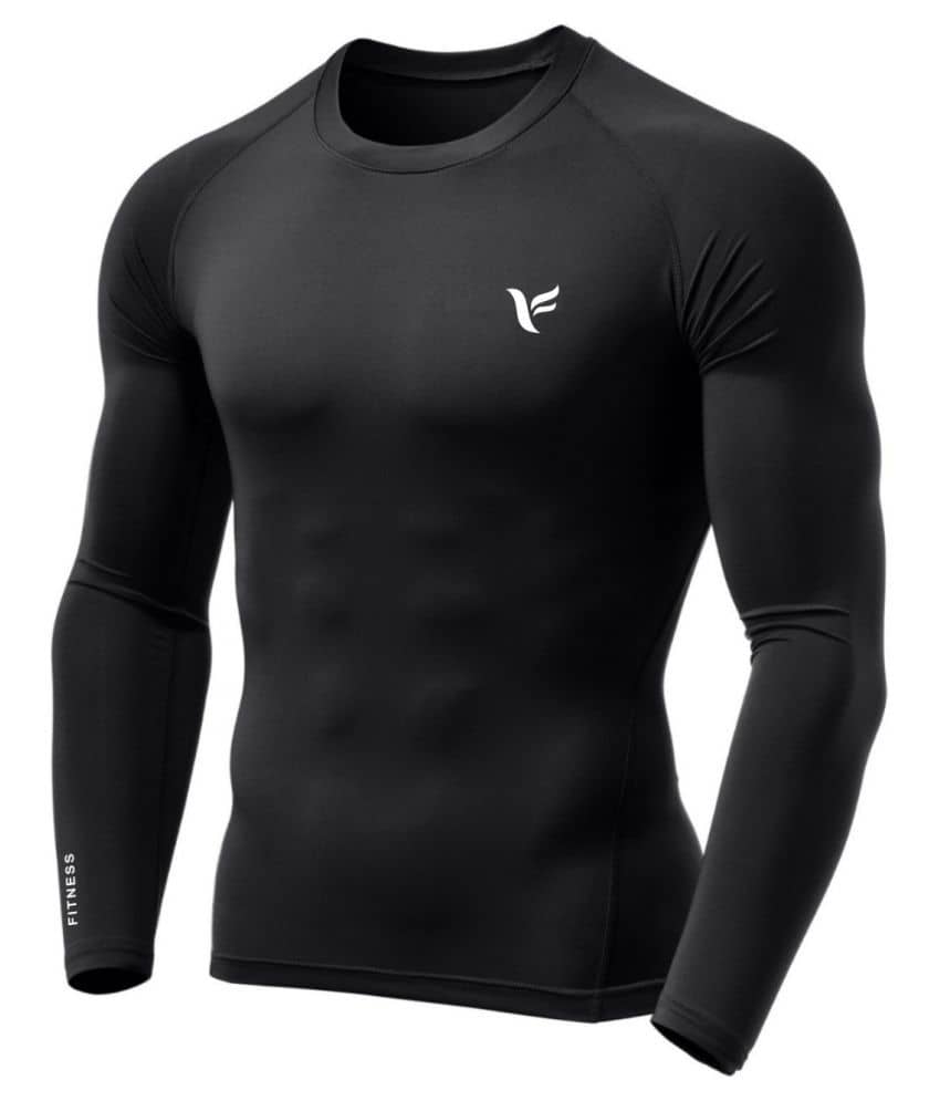 Zexer Men’s Long Compression T-Shirt Base Layer Cool Dry Compression Fitness Tops