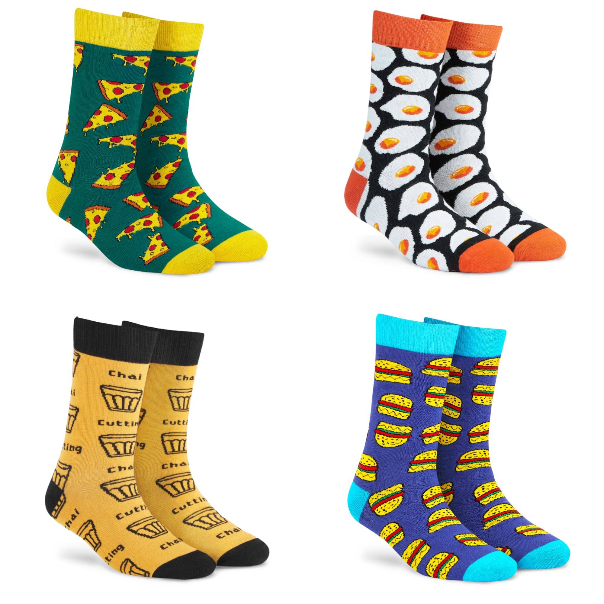     			Dynamocks Multi Full Length Socks Pack of 4