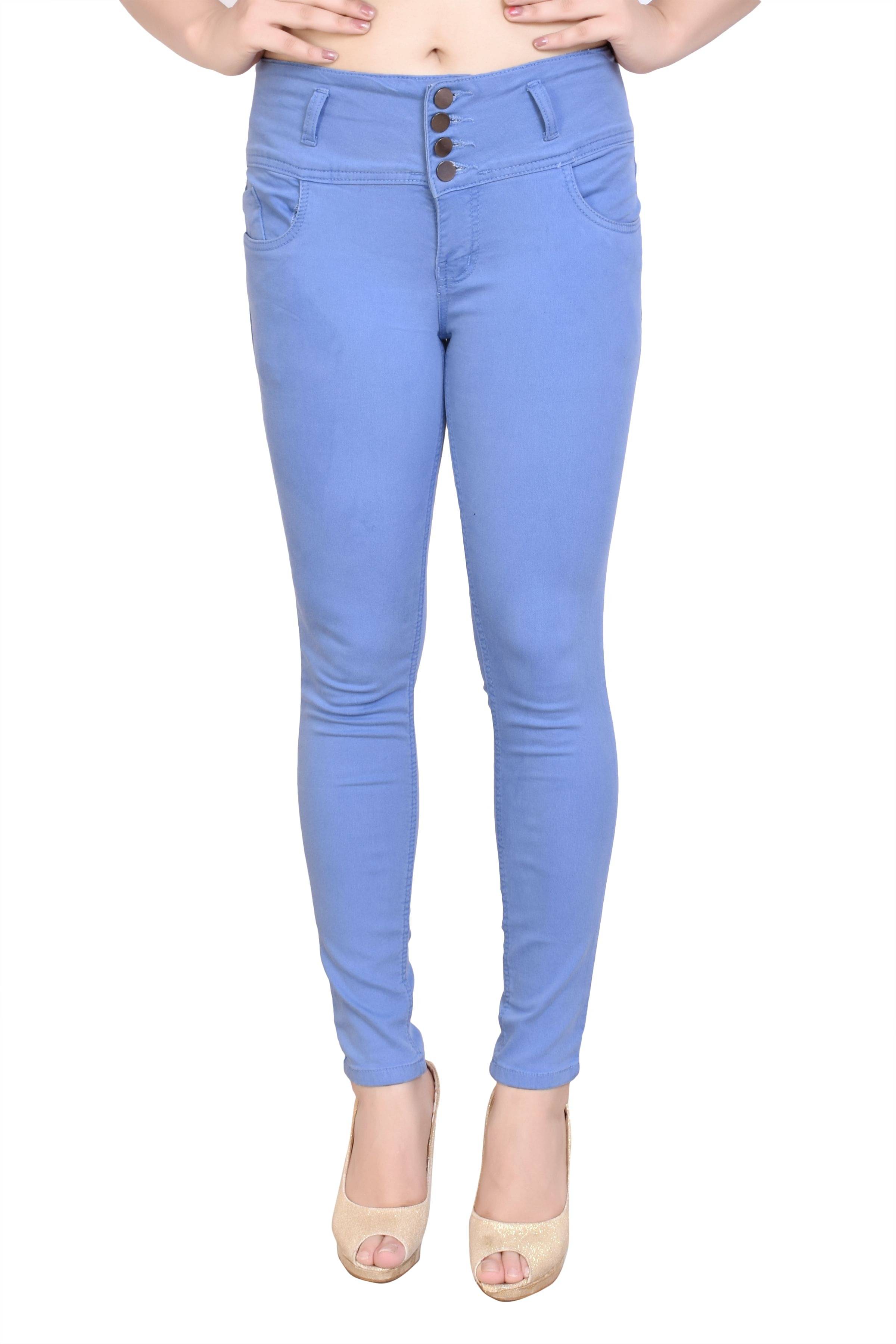     			FERAL Denim Jeans - Green