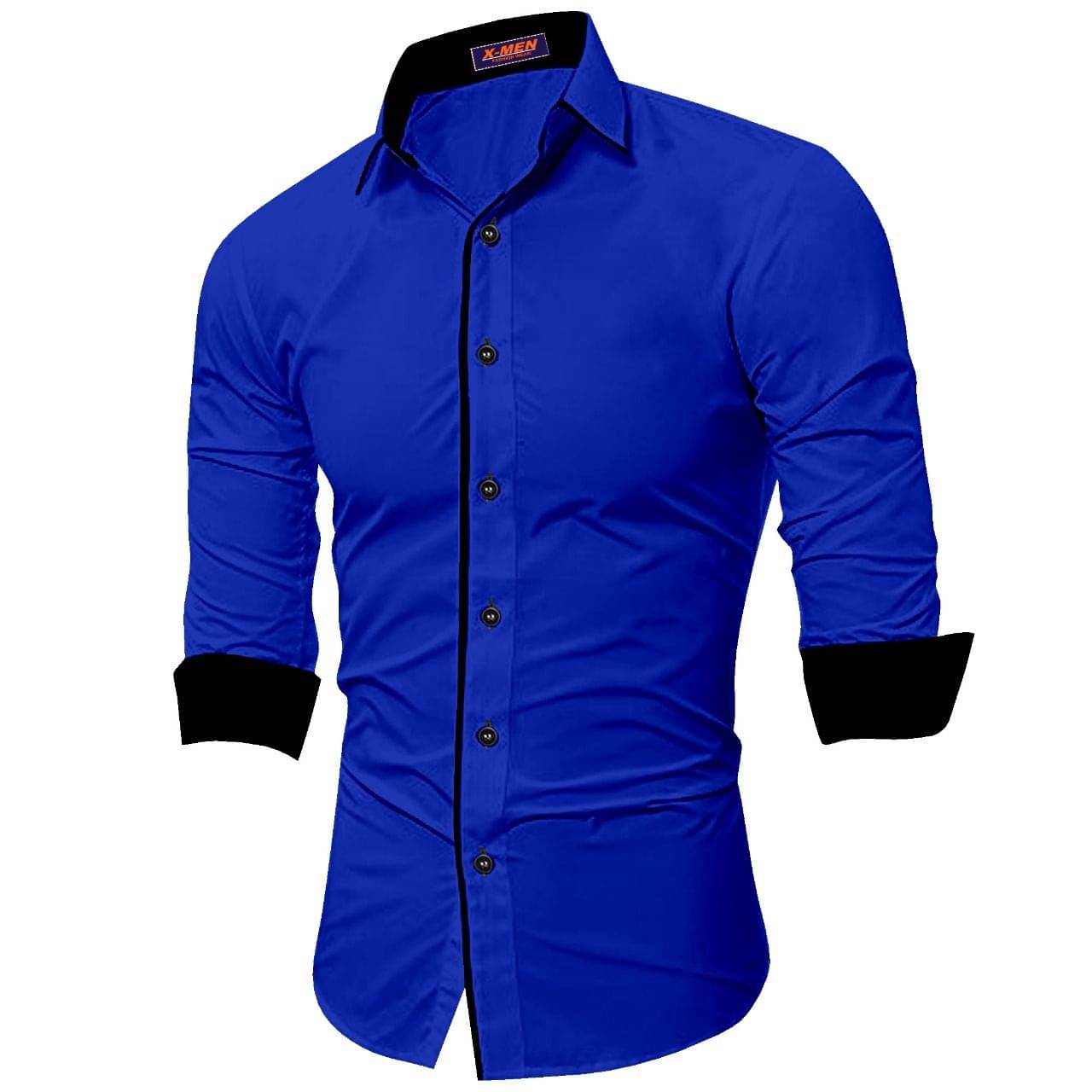 SUR-T 100 Percent Cotton Blue Solids Shirt SUR-T 100 Percent Cotton Blue Solids Shirt