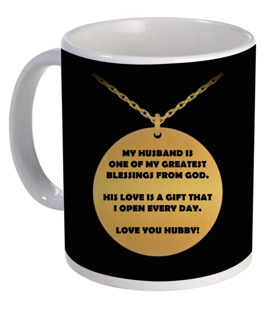     			COLOR YARD love you hubby Ceramic Coffee Mug 320 mL ( Pack of 1 )