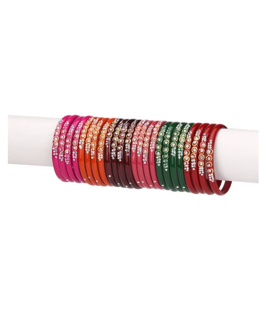 AFAST - Multicolor Bangle Set (Pack of 6) - Bangles & Bracelets | Buy online on ZillyBuy