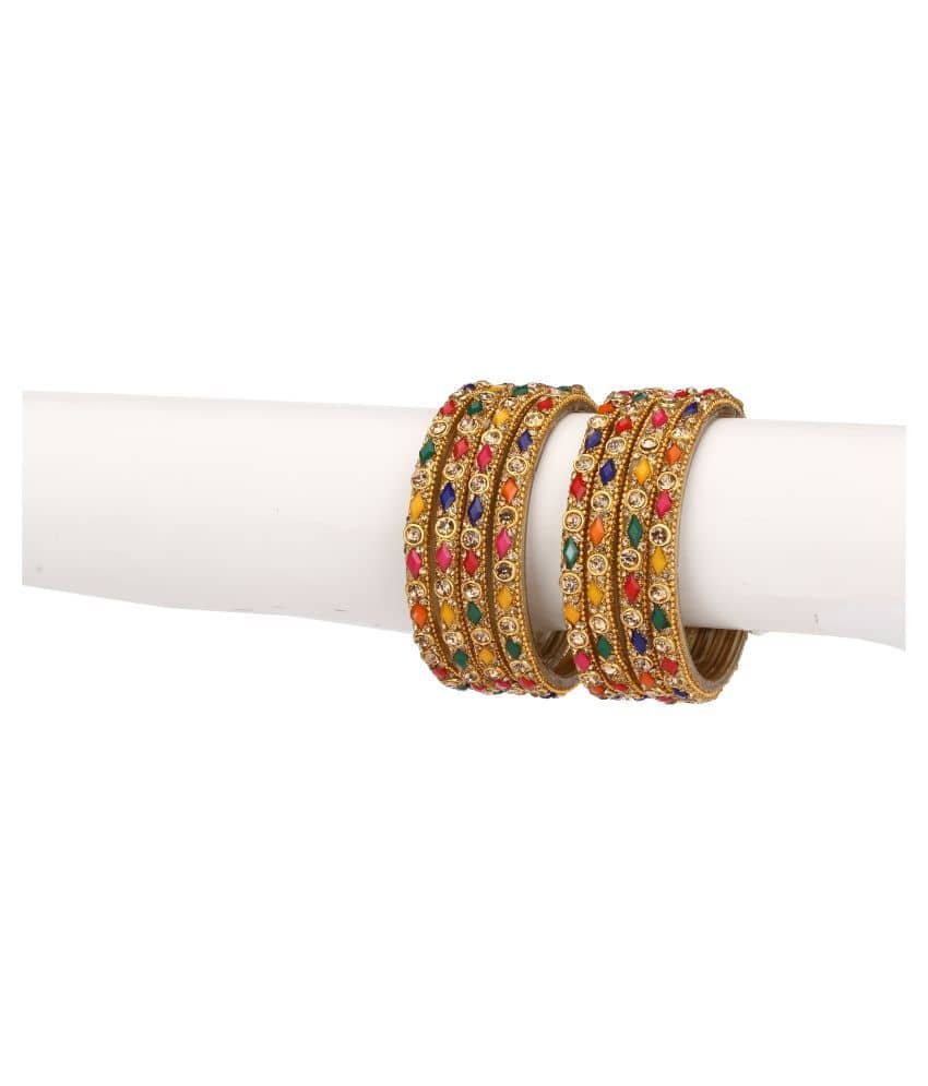 AFAST - Gold Bangle Set (Pack of 2) - Bangles & Bracelets | Buy online on ZillyBuy