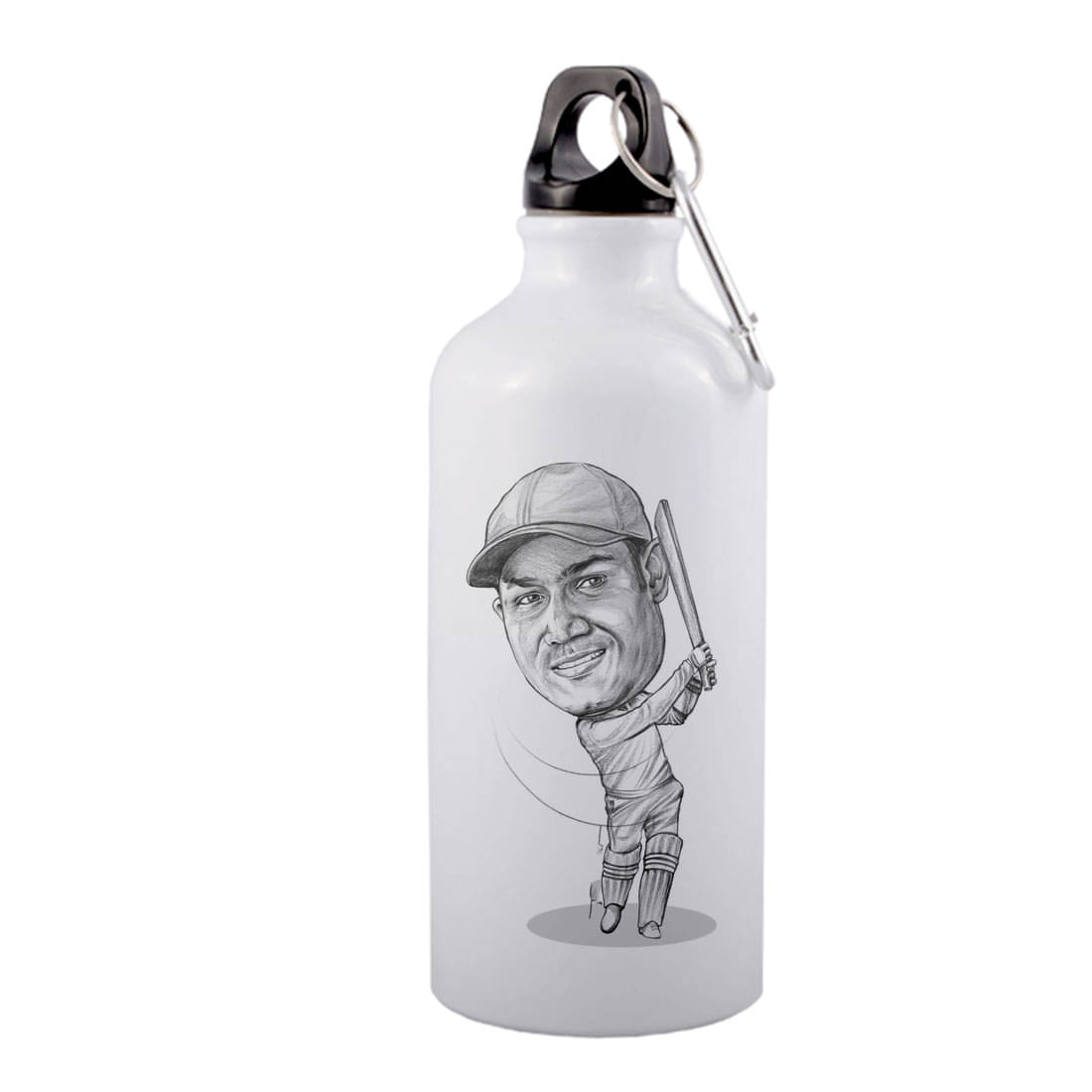 COLOR YARD indian captain virat kohli White 600 mL Aluminum Water Bottle set of 1 COLOR YARD indian captain virat kohli White 600 mL Aluminum Water Bottle set of 1