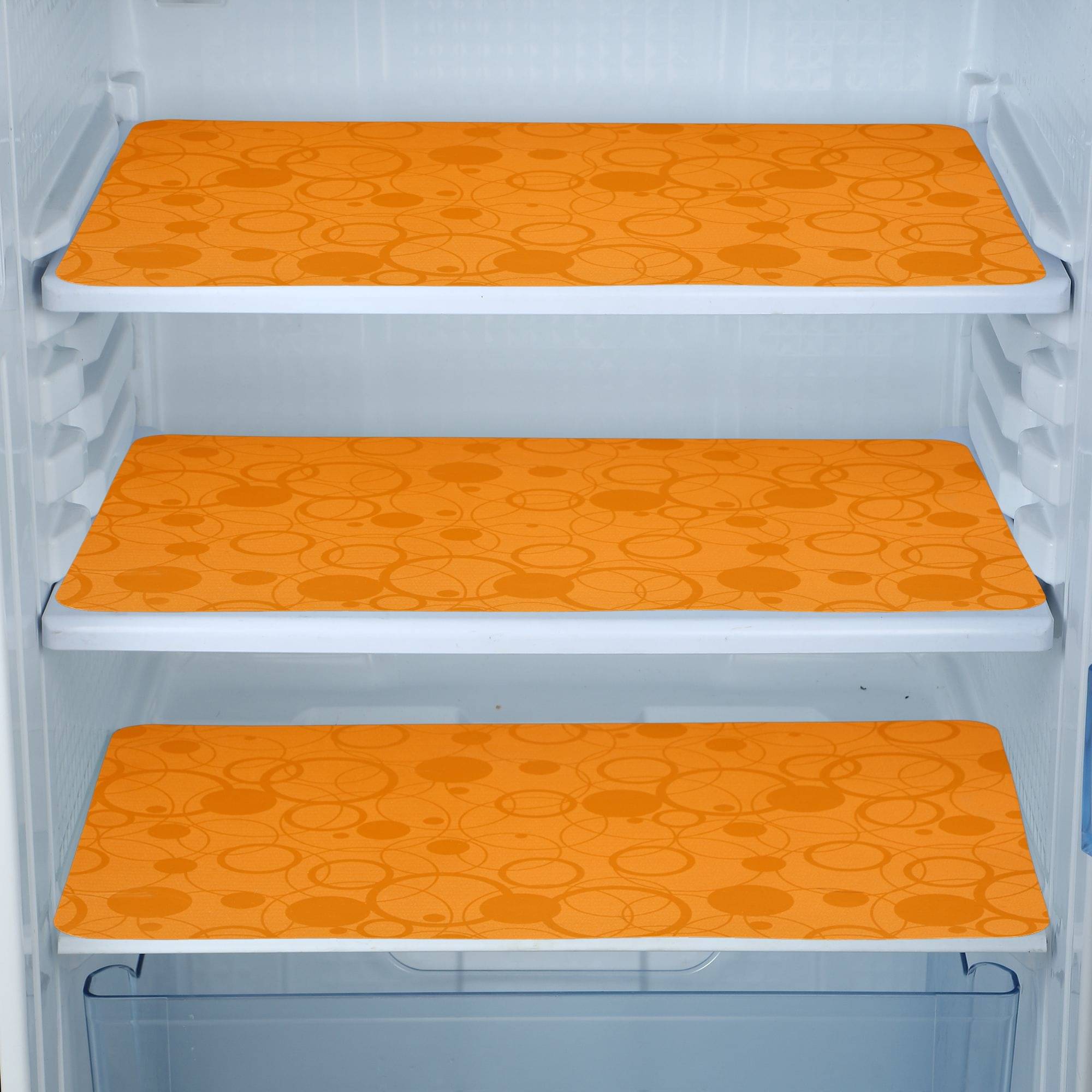 Fabolic Set of 3 PVC Orange Fridge Mats Fabolic Set of 3 PVC Orange Fridge Mats