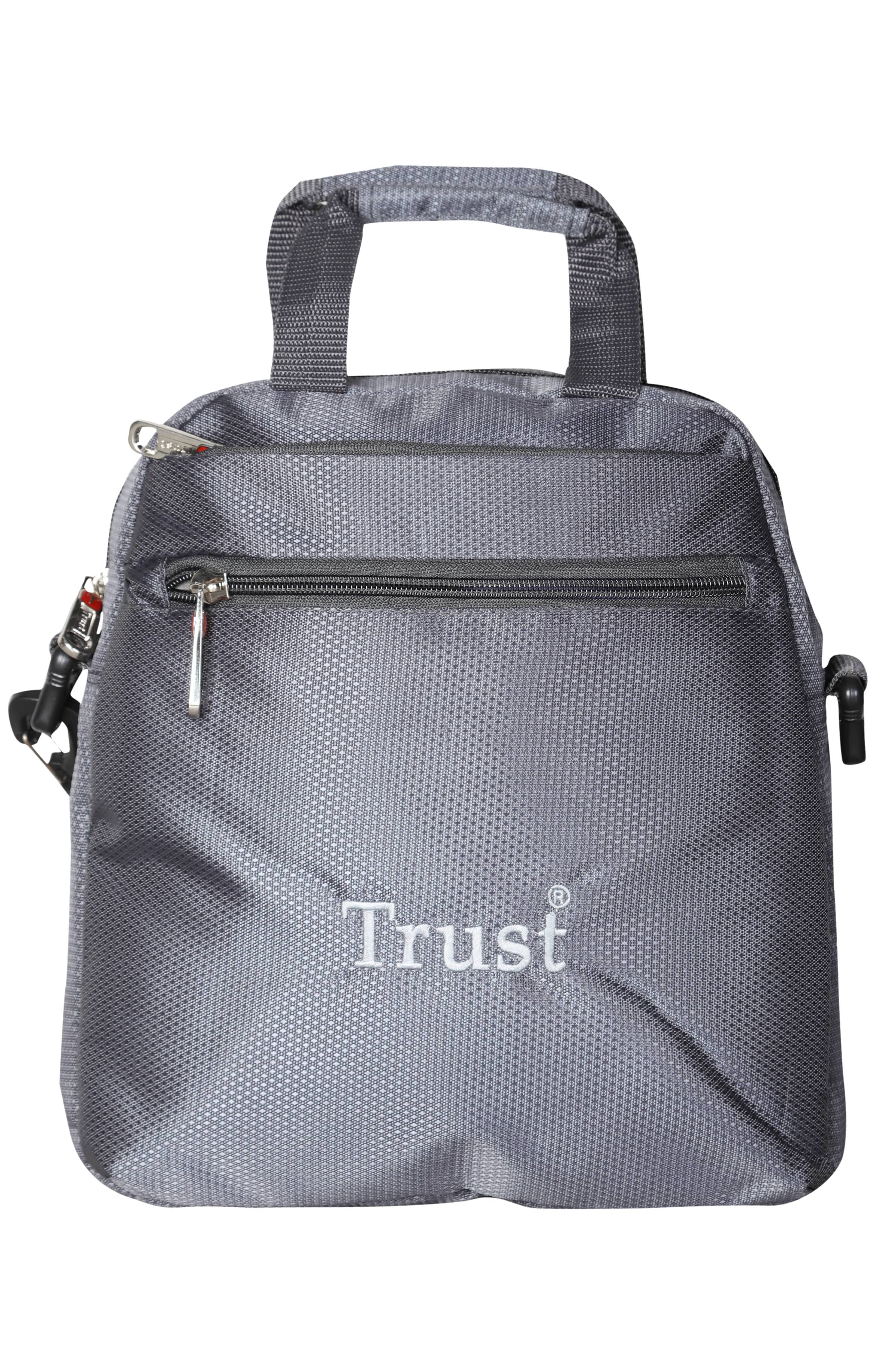     			Trust Grey Polyester Casual Messenger Bag