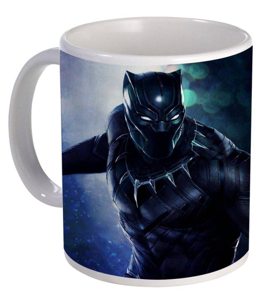 COLOR YARD Avenger BlackPanther Ceramic Coffee Mug 320 mL ( Pack of 1 ) COLOR YARD Avenger BlackPanther Ceramic Coffee Mug 320 mL ( Pack of 1 )