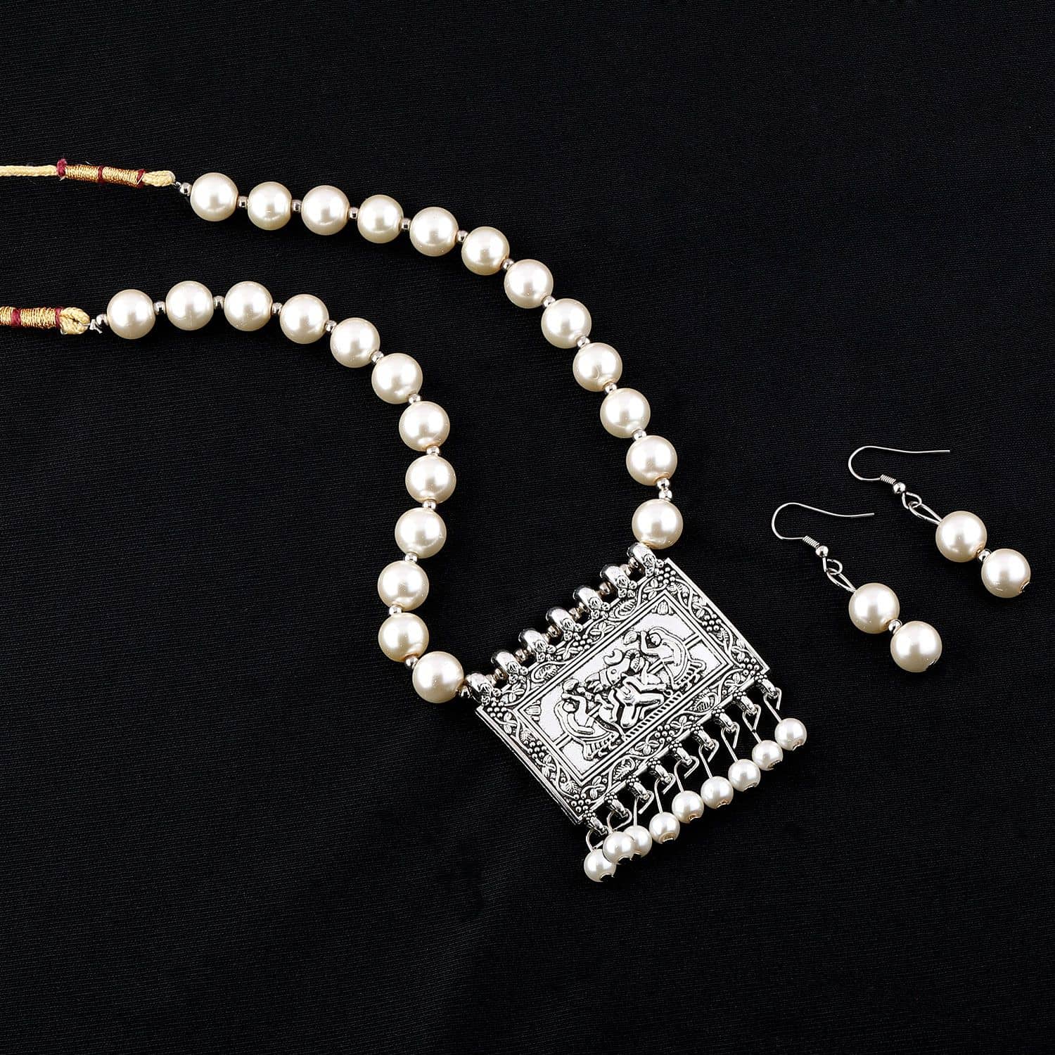 Silver Shine Pearls SILVER Contemporary Contemporary/Fashion Antique