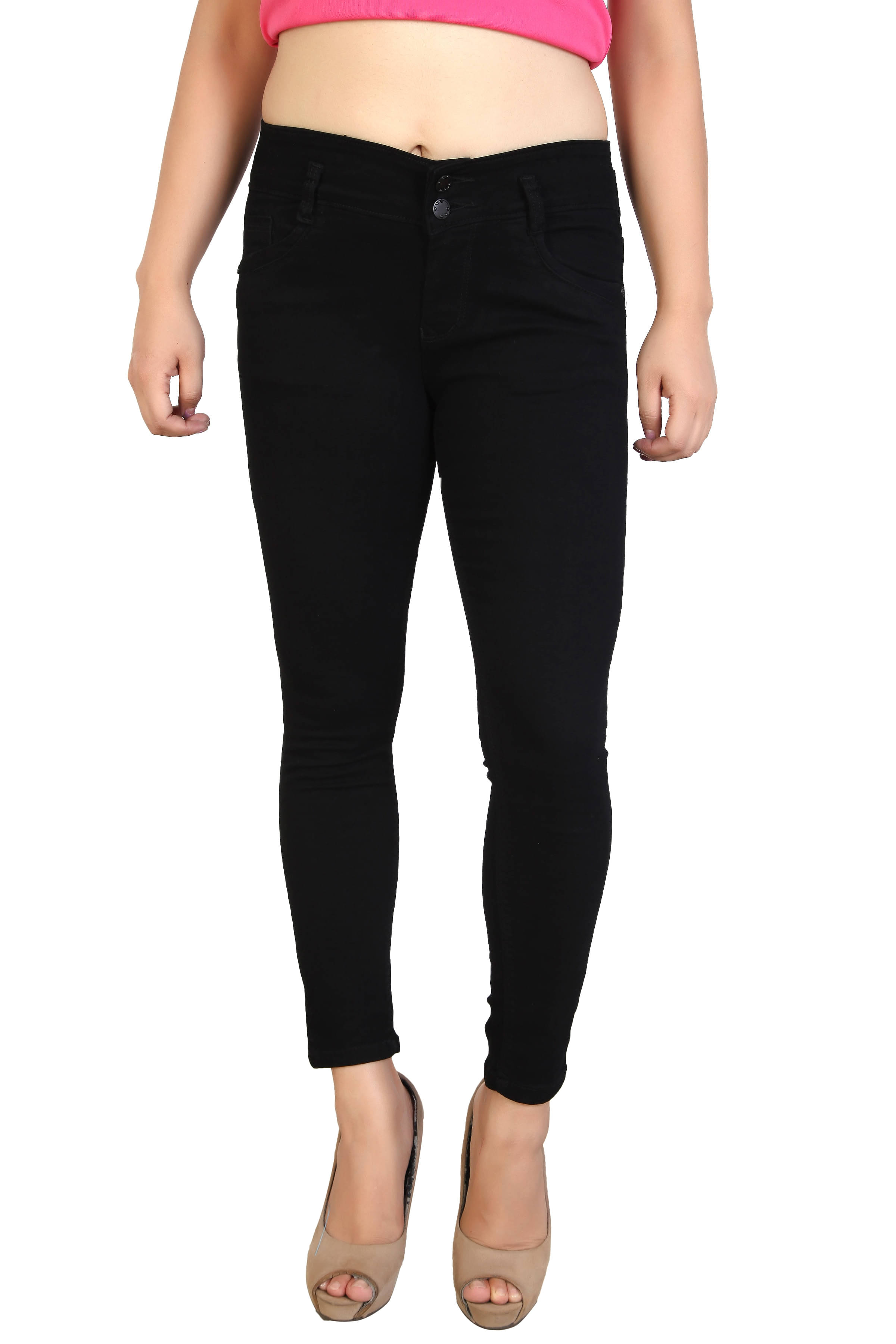     			Allbeli Denim Jeans - Black