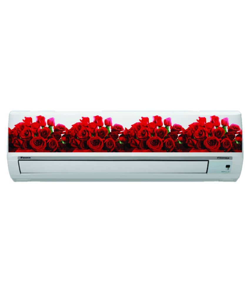 Decor Villa Red rose design Floral Sticker ( 17 x 90 cms )