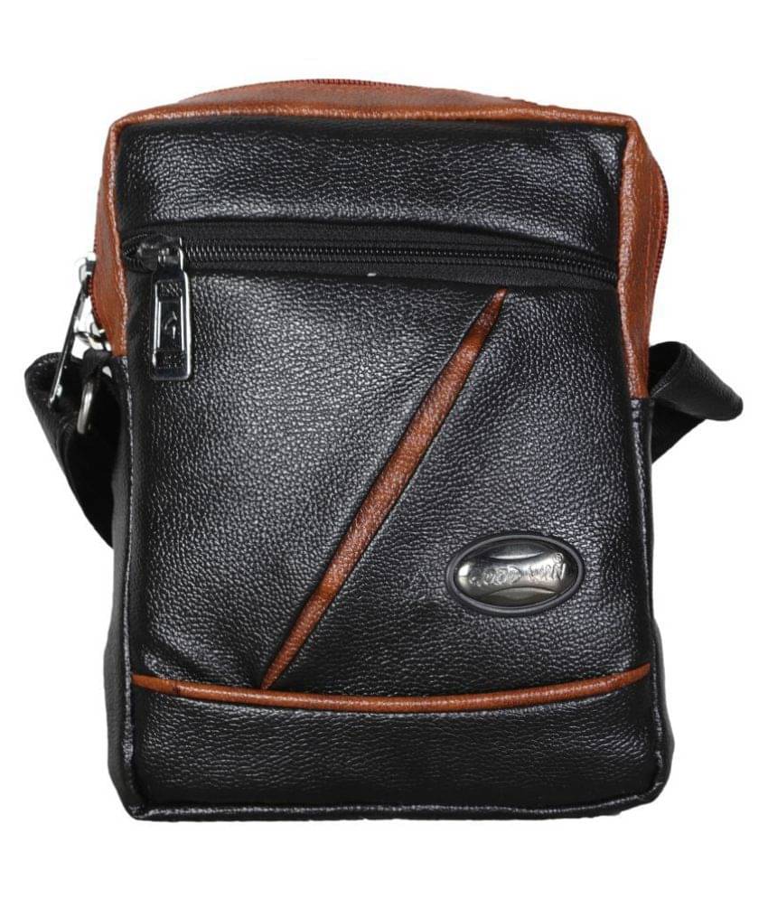     			Goodwin Black P.U. Office Messenger Bag