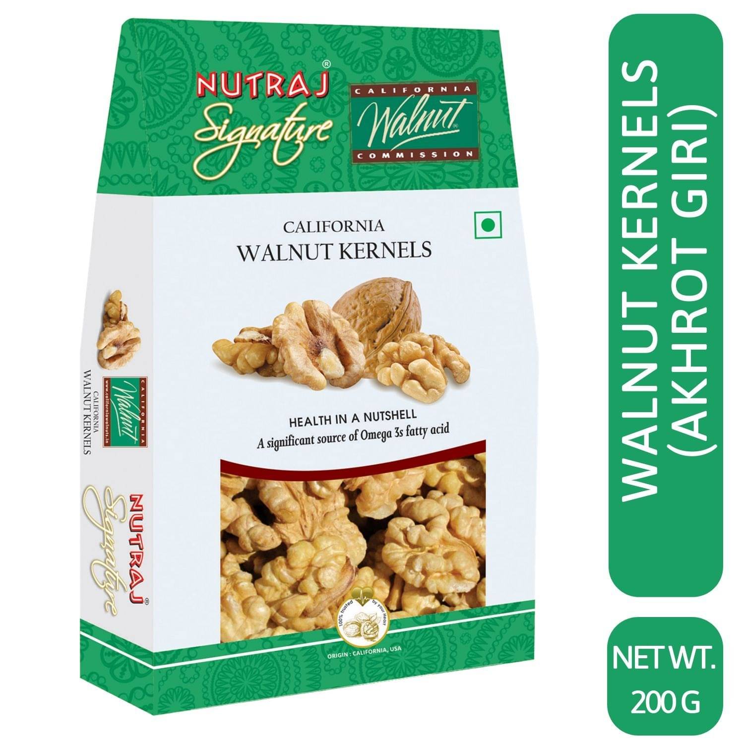 Nutraj Signature California Walnut Kernels, 200g - Vacuum Pack Nutraj Signature California Walnut Kernels, 200g - Vacuum Pack