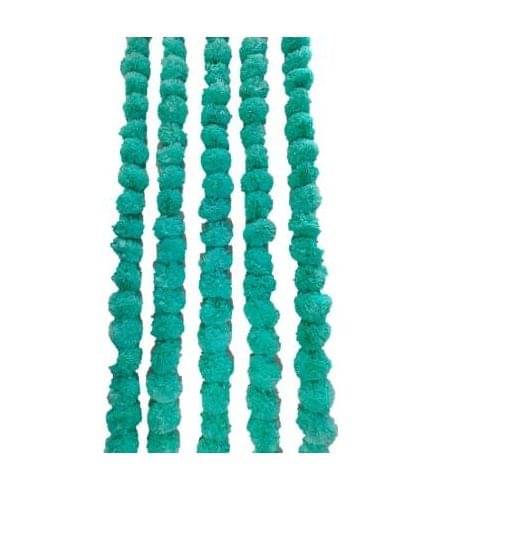     			Green plant indoor Marigold Blue Garland - Pack of 5