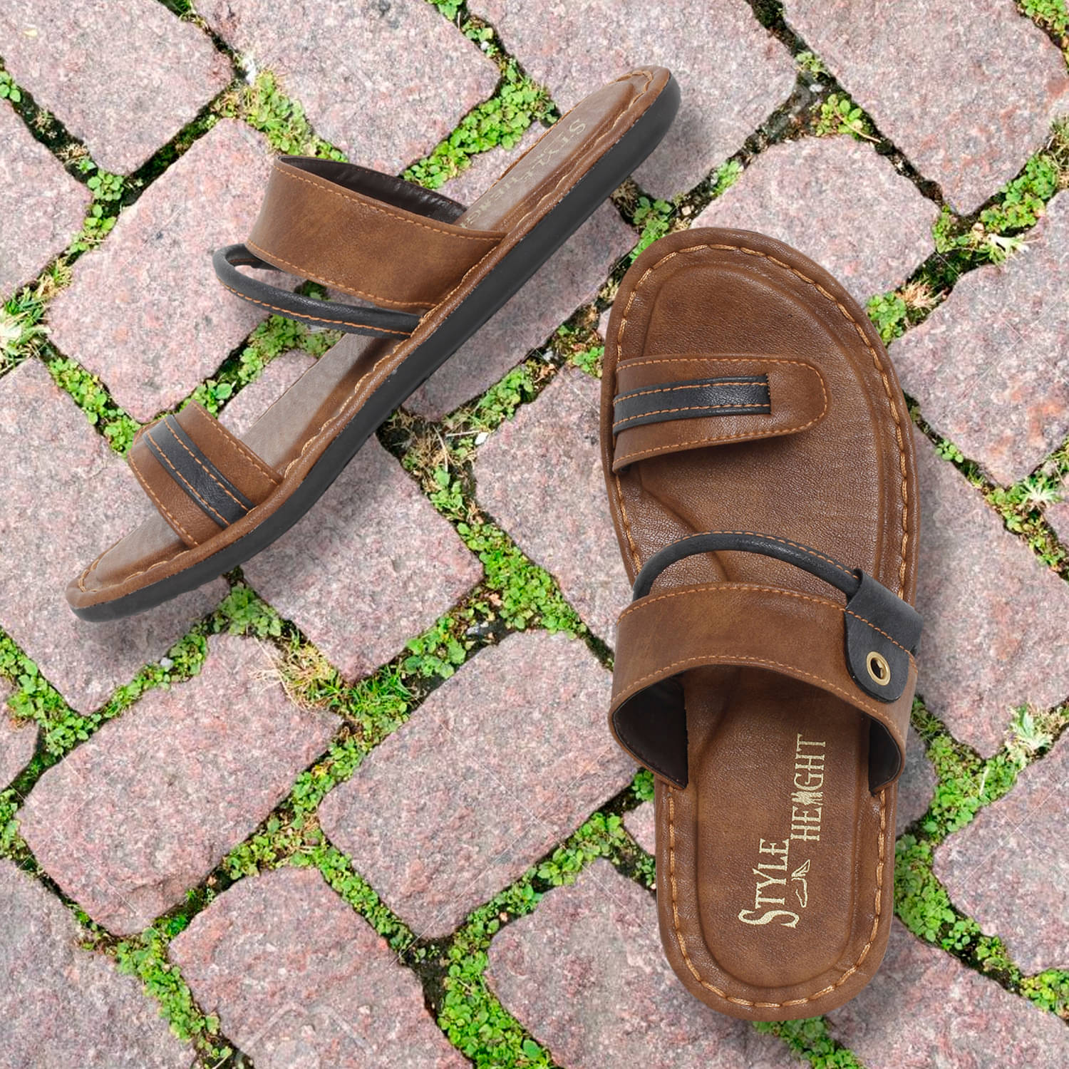     			Style Height Brown Thong Flip Flop