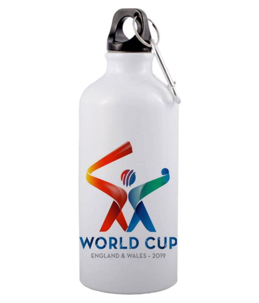     			COLOR YARD best ICC cricket word cup england & wales 2019 White 600 mL Aluminum Water Bottle set of 1
