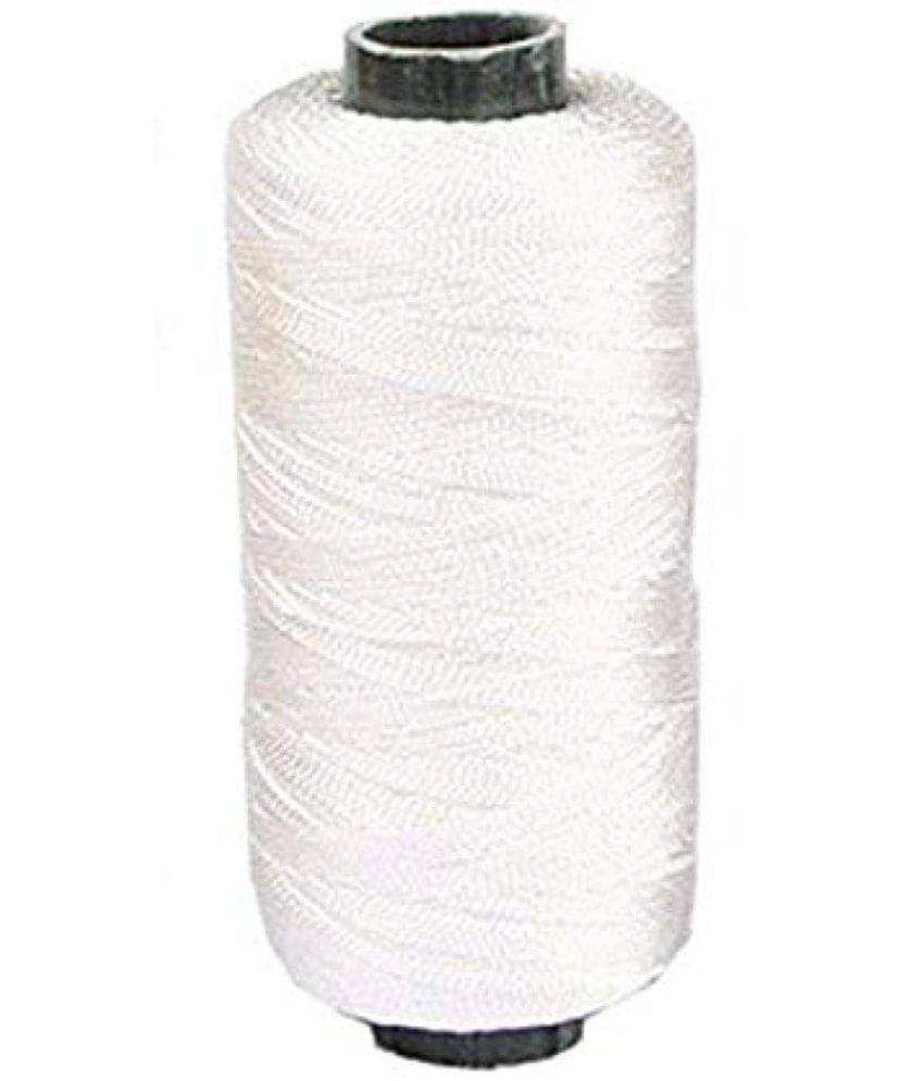     			PE - Nylon Thread for Beads and Jewellery Making (White) - Pack of 3