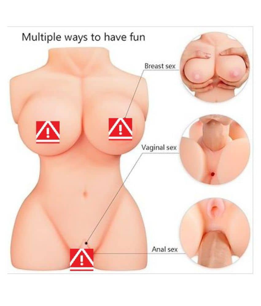 Half Body Silicone Sex Doll Realistic Ass and Pussy Male Sex Toy