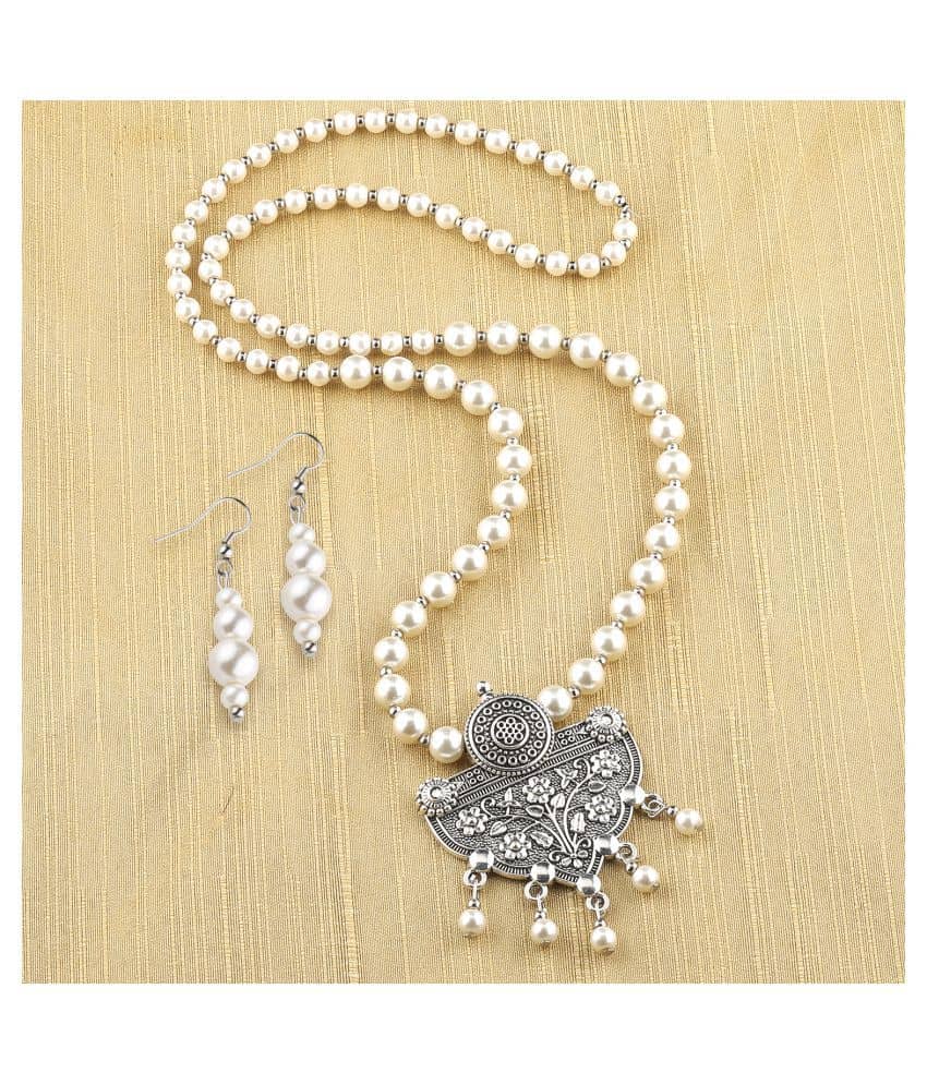 Silver Shine Alloy Silver Contemporary/Fashion Antique Necklaces Set