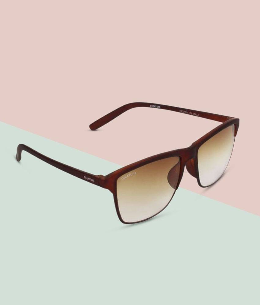     			Creature - Brown Square Sunglasses ( Pack of 1 )