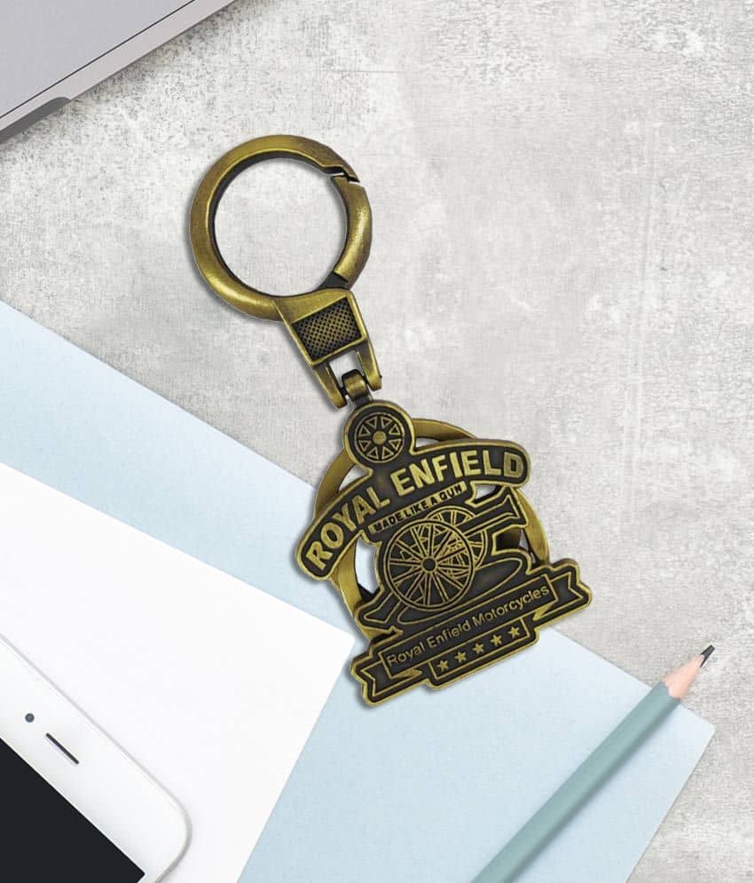 GRD Enterprises Premium Quality Brass Metal Royal Enfield Bullet Bike KeyChain & KeyRing - Jewellery Sets | Buy online on ZillyBuy