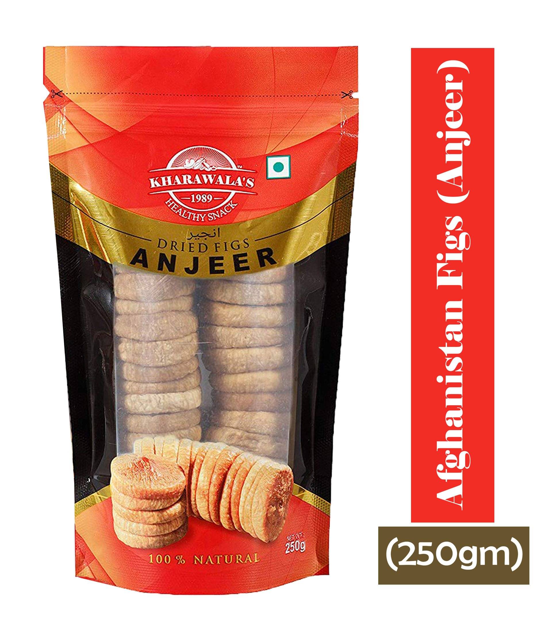    			KHARAWALA's Afghanistan Soft and Sweet Best Quality Figs (Anjeer) 250 gms
