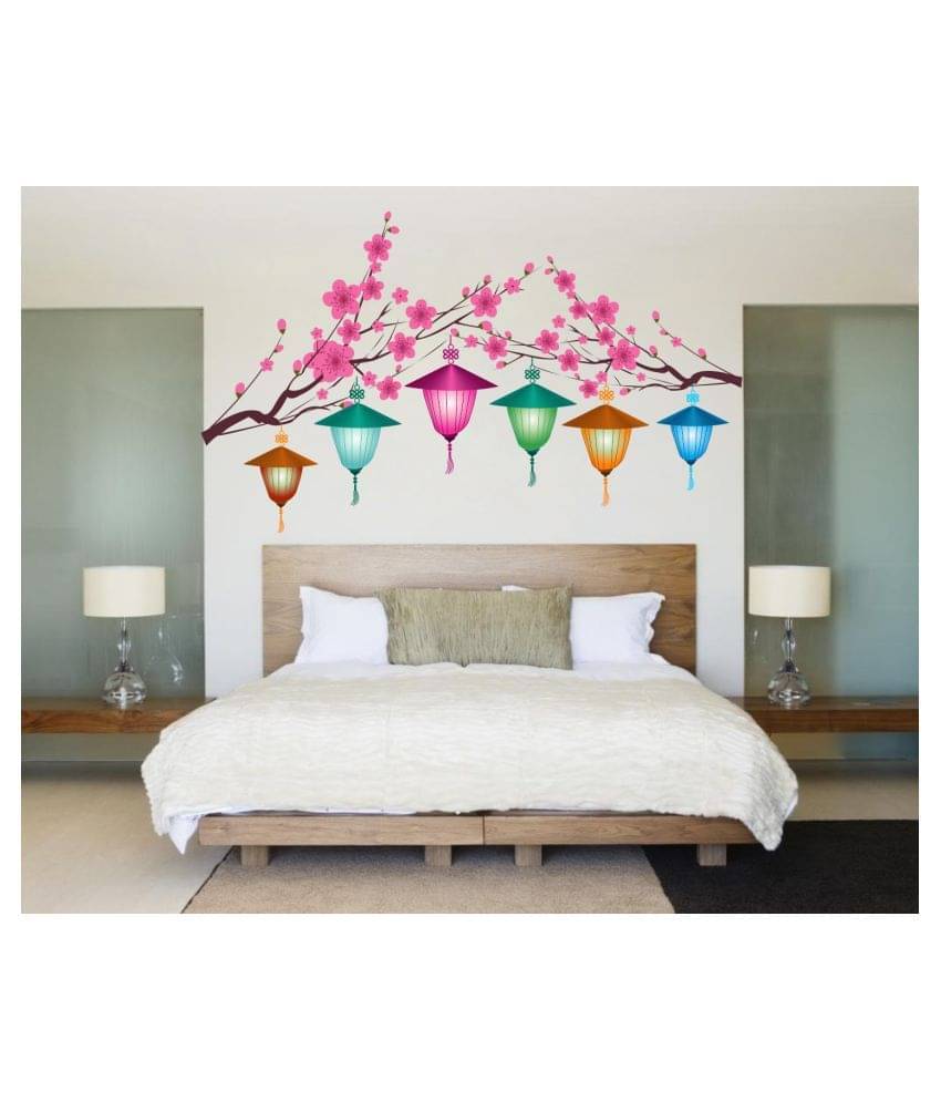 Decor Villa TREE WITH LANTERN Nature Sticker ( 53 x 89 cms ) Decor Villa TREE WITH LANTERN Nature Sticker ( 53 x 89 cms )