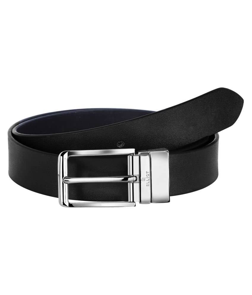 Elliot Black Leather Formal Belt